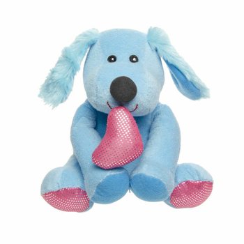 CANE DI PELUCHE CON CUORE - 17 CM - MIX COLORI (12 pz.)