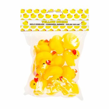 PAPERELLE DI GOMMA GIALLE PICCOLE (12 pz.)