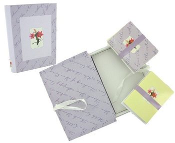 Libro con Biglietti d'Auguri - Motivo Floreale (2 pz)