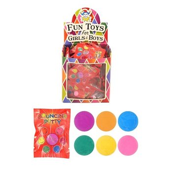 PLASTILINA RIMBALZANTE IN BUSTINE REGALO IN DISPLAY (60 pz.)