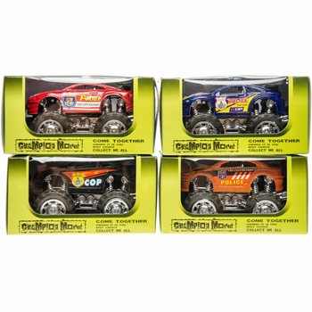 Monster Truck della Polizia in Display (12 pz.)