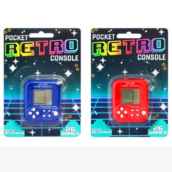 MINI CONSOLE RETRO GAME CON PORTACHIAVI - 26 GIOCHI (6 pz.)