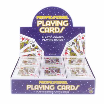 Carte da gioco plastificate in display (12 pz.)