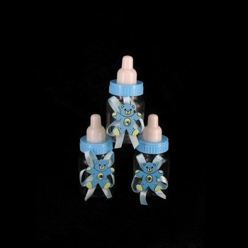 BIBERON DECORATIVO BLU CON ORSETTO (12 pz.)