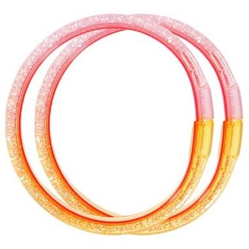 2 GRANDI BRACCIALETTI GLITTER AD ACQUA (12 pz.)
