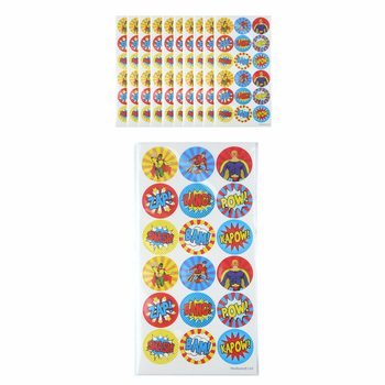 ADESIVI DIVERTENTI - SUPEREROI 18 ADESIVI PER FOGLIO (10 pz.)