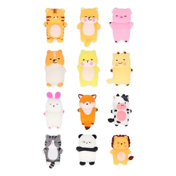 MIX DI ANIMALI SQUISHY PER PESCA DI BENEFICENZA - IN DISPLAY - (96 pz.)