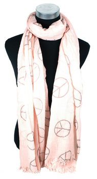 Sciarpa Stile Ibiza Salmone Peace (1 pz)