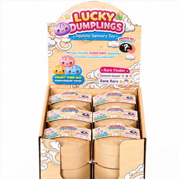 RAGE - LUCKY DUMPLINGS - Squishy Bun Dumplings GRANDE Dim. 8.5 x 8.5 x 4.8 cm - IN DISPLAY (12 pz.)