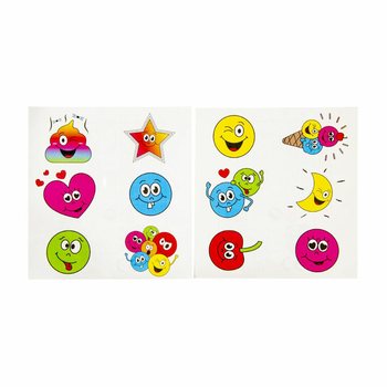 TATUAGGI DIVERTENTI &ndash; MODELLO: SMILEY (96 pz.)