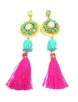 Orecchini stile Ibiza Buddha (1 pz)