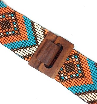 Cintura Ibiza Fatta a Mano Azteca Blu Zecca (1 pz.)