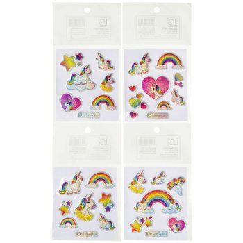 ADESIVI GLITTERATI - UNICORNO (100 pezzi)