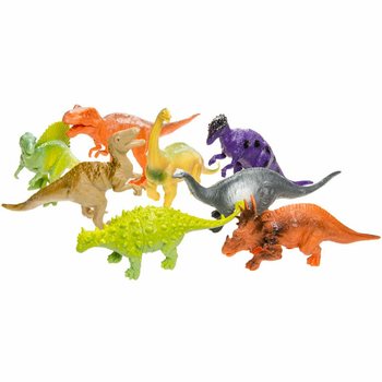 Dinosaur World: Set di 8 Grandi Dinosauri Giocattolo