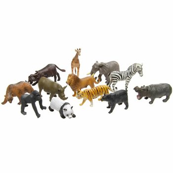 ANIMAL WORLD - MIX ANIMALI SELVATICI GIOCATTOLO (12 pz.)