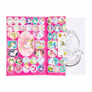 Libro da Colorare Unicorno con Adesivi 20x14 cm (24 pz)