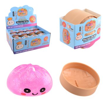 RAGE - Squishy SUGAR EDITION Bun Dumplings PICCOLO (5.3 x 5.3 x 4.1 cm) Fidget Toy Viral 2026 (24 pz.)