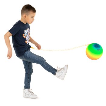 PALLA ARCOBALENO CON CORDINO / BUNGEE BALL &Oslash;23 Cm (36 pz)
