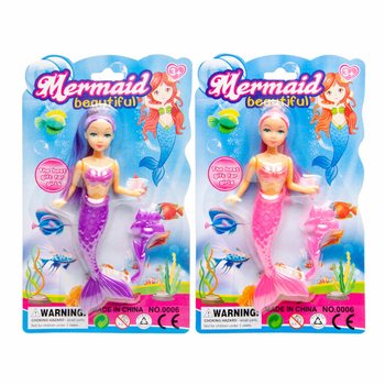 Bambola Sirena MERMAID su Cartoncino (12 pz.)