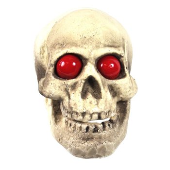 TESCHIO DECORATIVO CON OCCHI LUMINOSI (2 pz.)