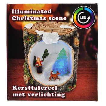 PAESAGGIO NATALIZIO CON ILLUMINAZIONE LED (6 pz.)