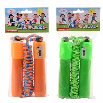 OUTDOOR FUN - CORDA PER SALTARE CON CONTATORE, 2,10 M (6 pz.)