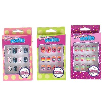 Unghie finte adesive per bambini (12 pz.)