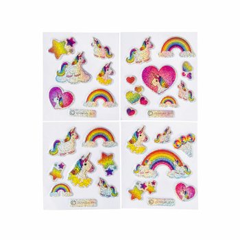 ADESIVI GLITTERATI - UNICORNO (100 pezzi)