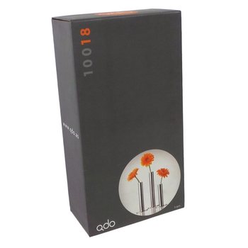 QDO - Vasi in Acciaio Inox per 1 Fiore, Set di 3 (1 set)