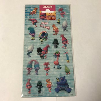 Foglio di adesivi: TROLLS, 20 x 10 cm (10 pz.)