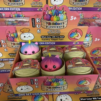 RAGE - Squishy Bun Dumplings GRANDE - EDIZIONE UNICORNO (8.5 x 8.5 x 7.5 cm) (12 pz.)