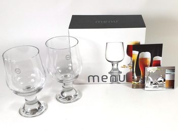 MENU - Set di 2 Bicchieri da Birra Scura (1 pz.)