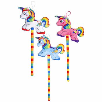 Unicorno di Peluche su Bastone - Colori Misti (12 pz.)