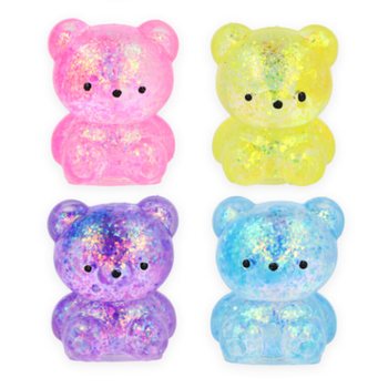 ORSETTI SQUEEZE - CON RIEMPIMENTO DI ZUCCHERO - MIX COLORI IN DISPLAY (12 pz.)
