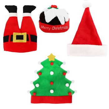 MIX CAPPELLI DI NATALE DIVERSI E DIVERTENTI LUXURY (6 pz.)