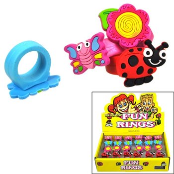 Anelli per Bambini in Espositore - Modello Insetti (24 pz)