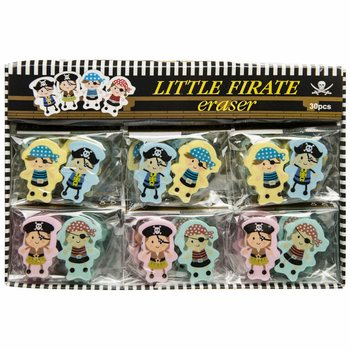 Set Gomme da Cancellare Figure Pirati - 2 Pezzi in Display