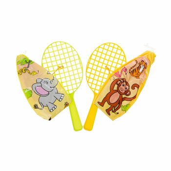 RACCHETTA PADDLE CON PALLINA - ANIMALI DELLA GIUNGLA (12 pz.)