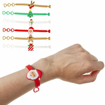 Braccialetti natalizi in silicone per bambini (12 pezzi)