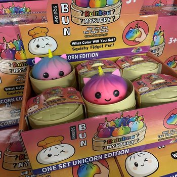 RAGE - Squishy Bun Dumplings GRANDE - EDIZIONE UNICORNO (8.5 x 8.5 x 7.5 cm) (12 pz.)