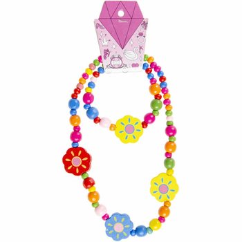 Set Allegro Collana e Braccialetto in Legno per Bambini (48 pz.)