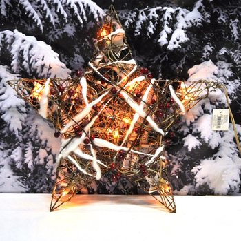 GRANDE STELLA DI NATALE LUMINOSA DECORATIVA 45 CM (2 pz.)