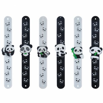 BRACCIALETTI A SCATTO PANDA / CLIC (24 pz.)
