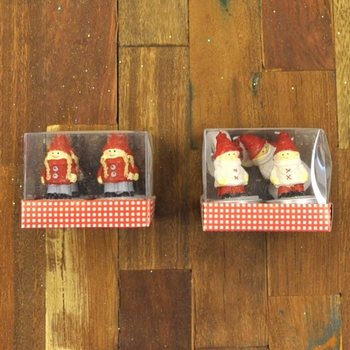 4 CANDELE TEALIGHT PERSONAGGI DI NATALE (12 pz.)