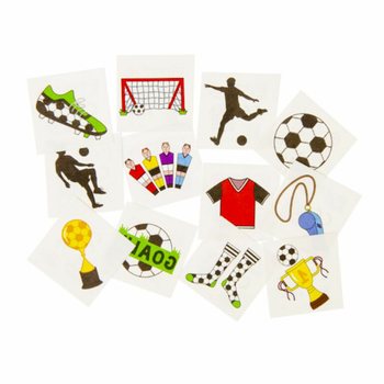 Tatuaggi Fun Calcio - Display con 48 Bustine (12 Tatuaggi per bustina)
