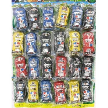 AUTO DELLA POLIZIA SU CARTONCINO (24 pz.)
