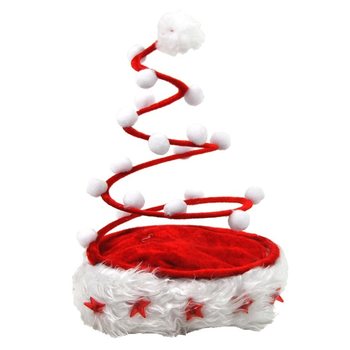 CAPPELLO DI NATALE DI LUSSO A SPIRALE CON STELLA LUMINOSA (12 pz)