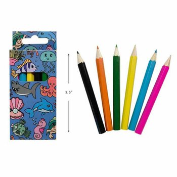 Set di 6 Matite Colorate - Animali Marini (24 set)