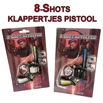 PISTOLA A SCACCIACANI 8 COLPI SU SCHEDA (24 pz.)