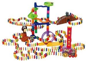 PLAYGO - Set Gioco Domino Deluxe con Treno Automatico - 500 Pezzi